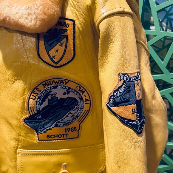 Vintage DEADSTOCK Schott NYC Wings of Gold G-1 US Navy Flight Jacket - Picture 6 of 15